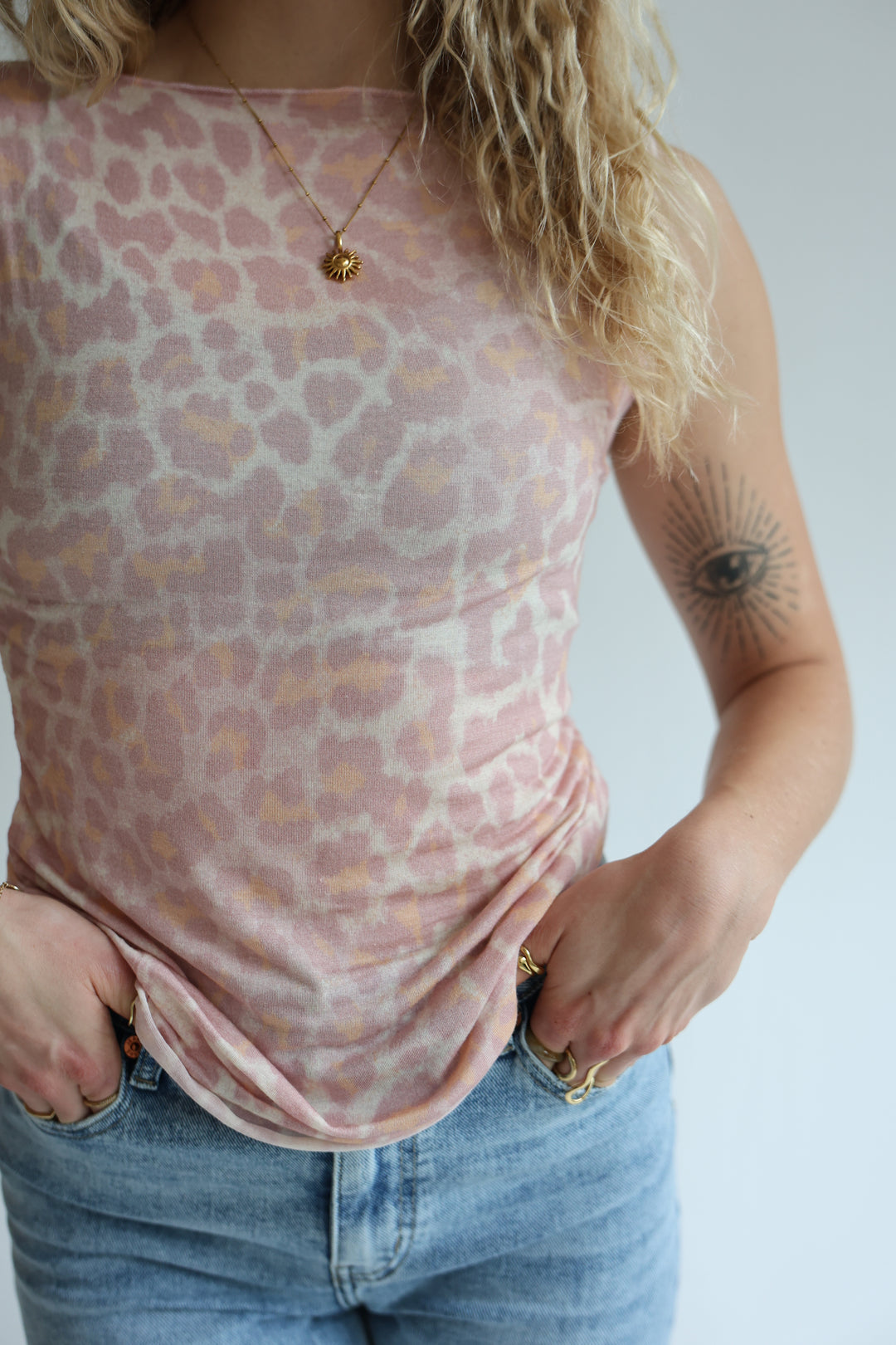 Cashmere Top Wild Leo