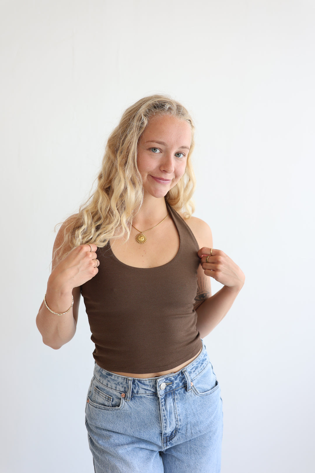 Slim Fit Neckholder Top