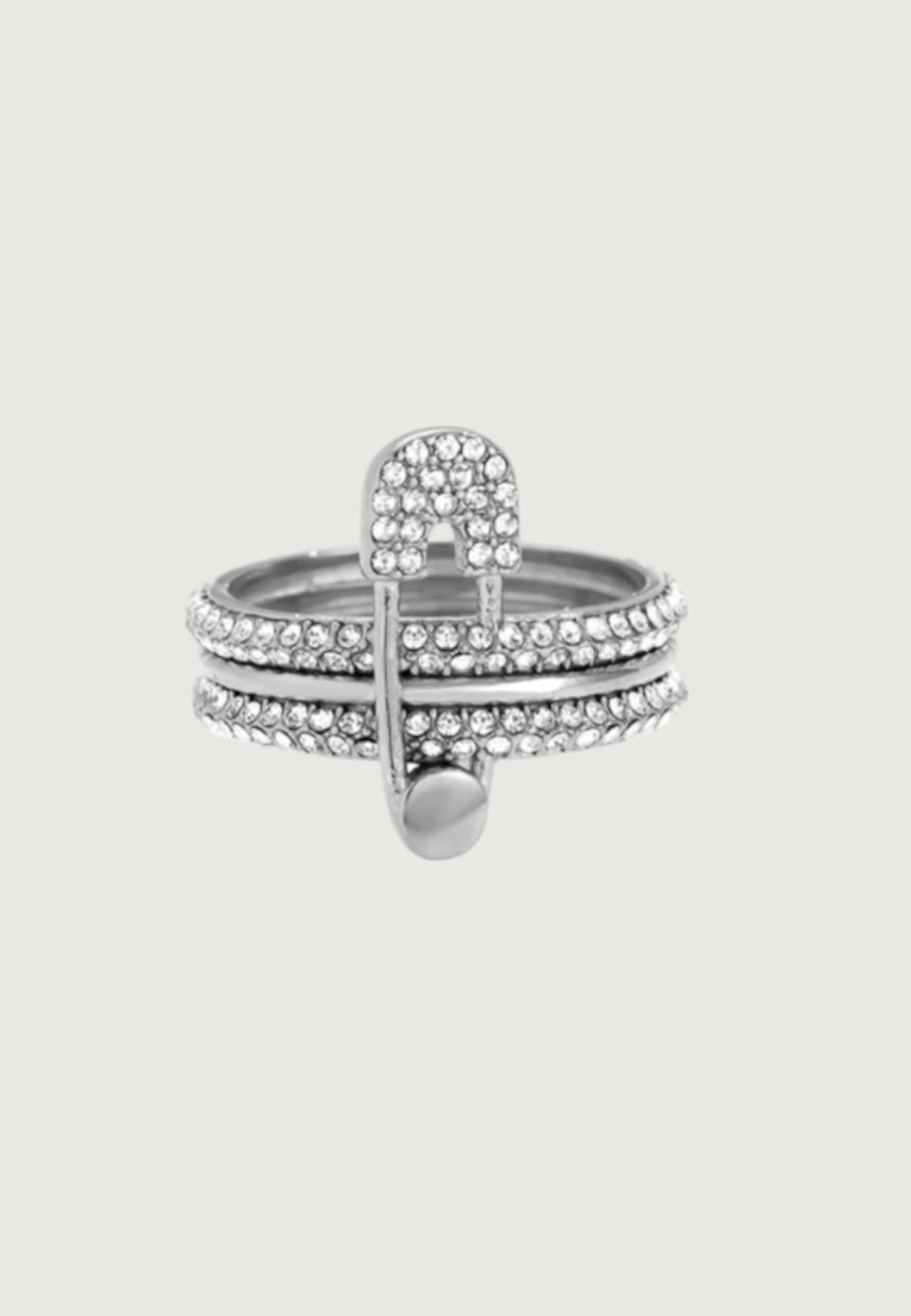 Ring Diamond Safety Pin