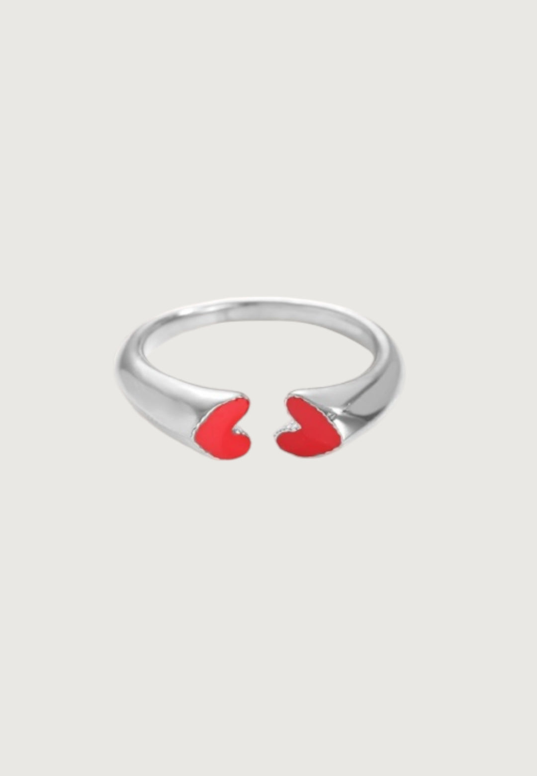 Ring Two Red Hearts