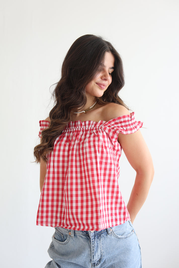 Smocked Ruffle Cami Top