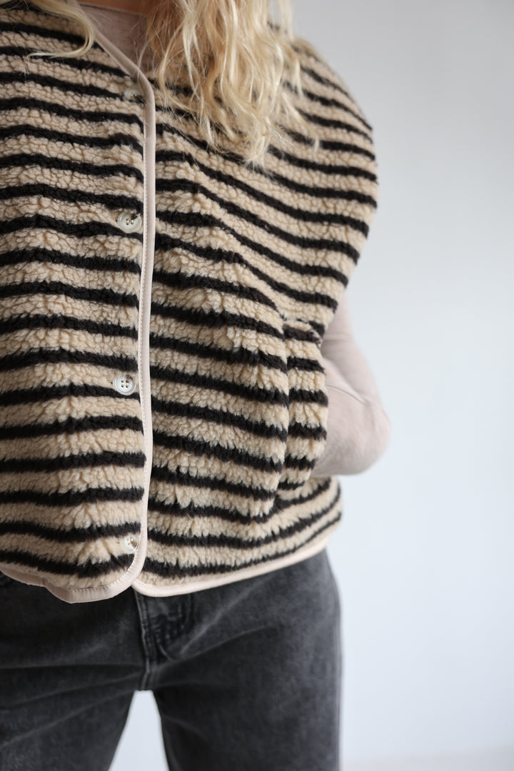 Striped Teddy Vest