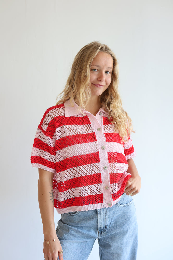 Crochet Polo T-Shirt