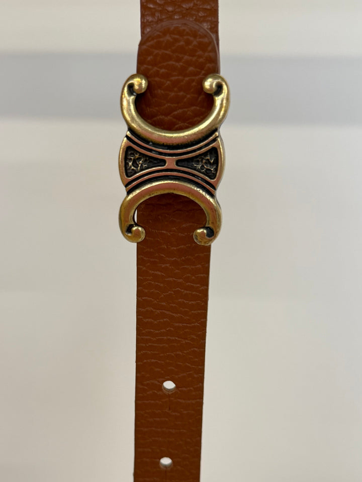 LEDERGÜRTEL CELINA SCHMAL COGMAC (B-WARE)