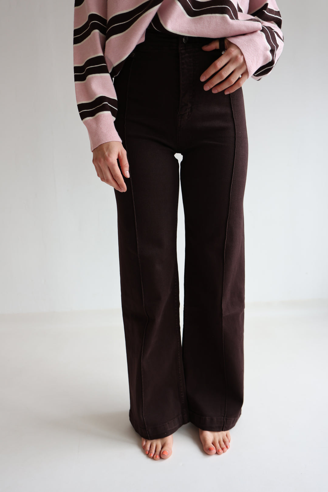 Straight Fit Jeans Coffee