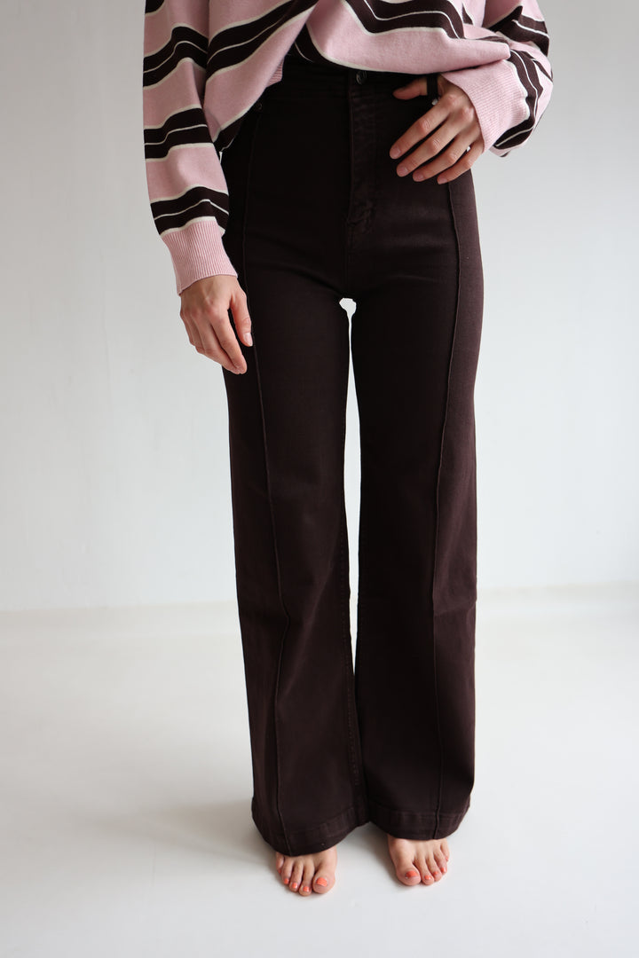 Straight Fit Jeans Coffee