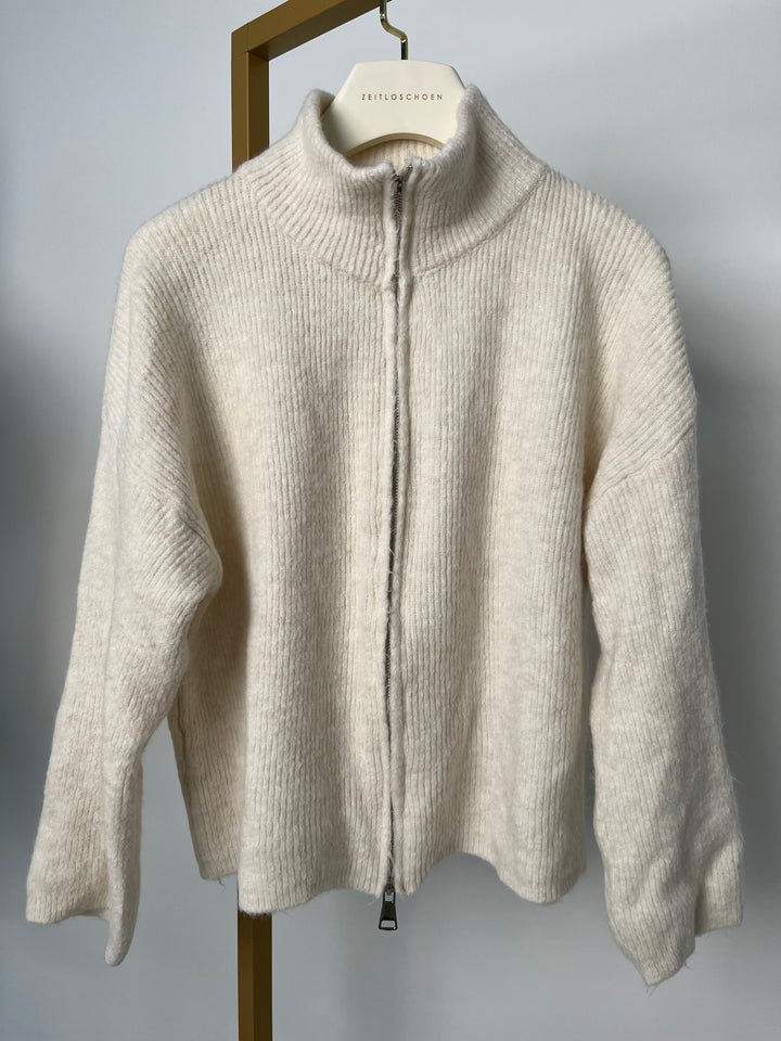 CASUAL ZIPPER CARDIGAN SOFT VANILLA (B-WARE)