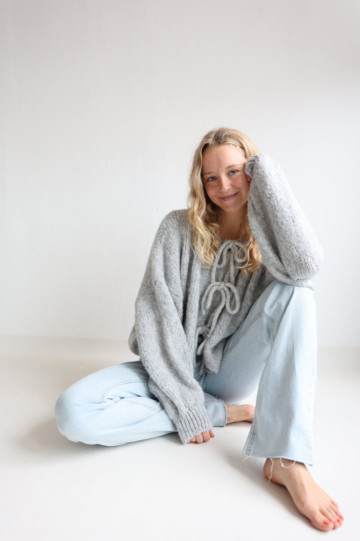 Langarm Cardigan mit Schleifen Lilly