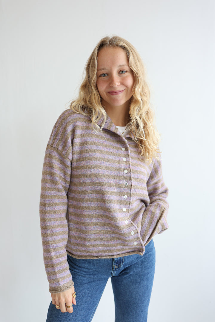 Striped Classy Cardigan