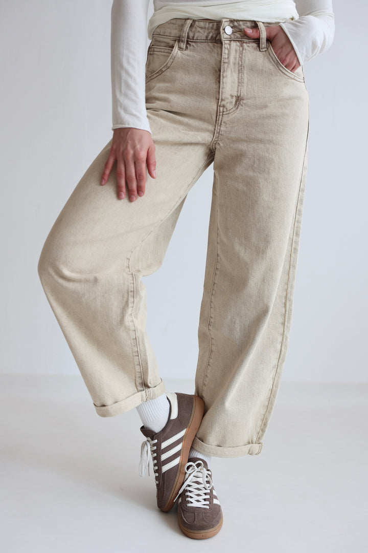 Barrel Fit Cocoa Shades Jeans