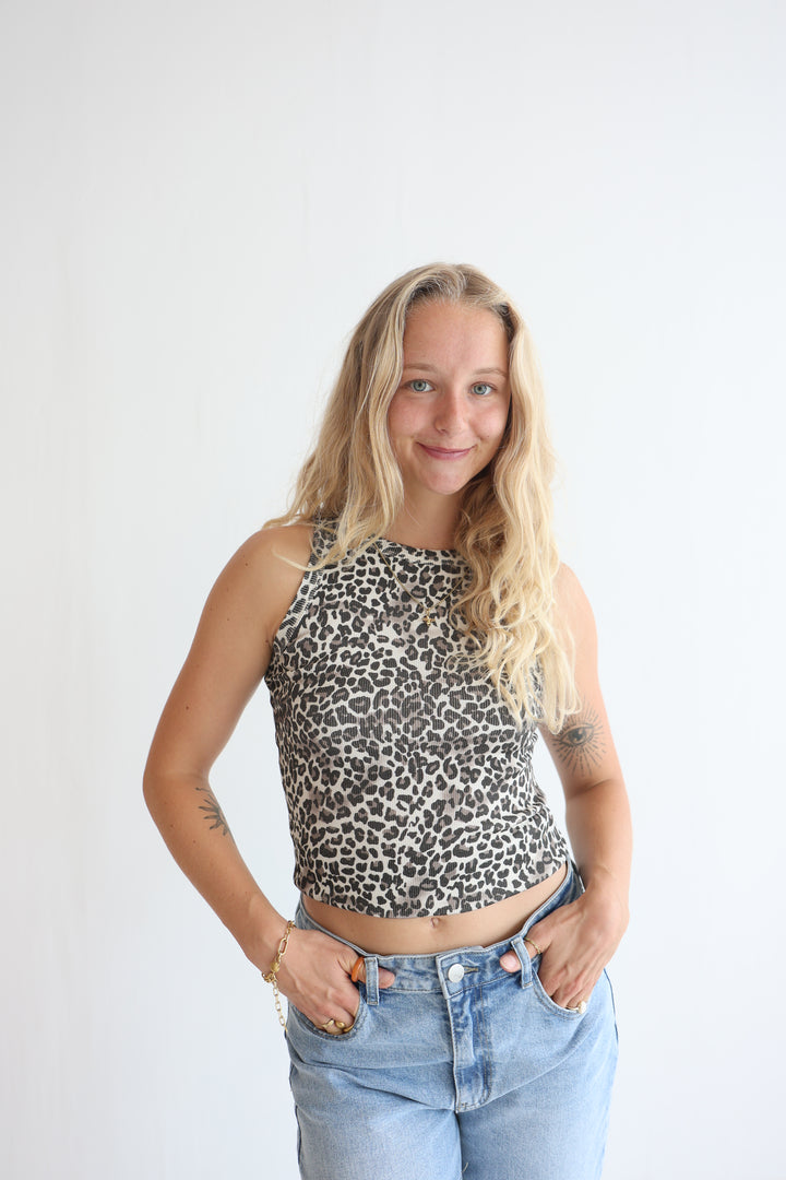 Animal Print Leopard Tank Top