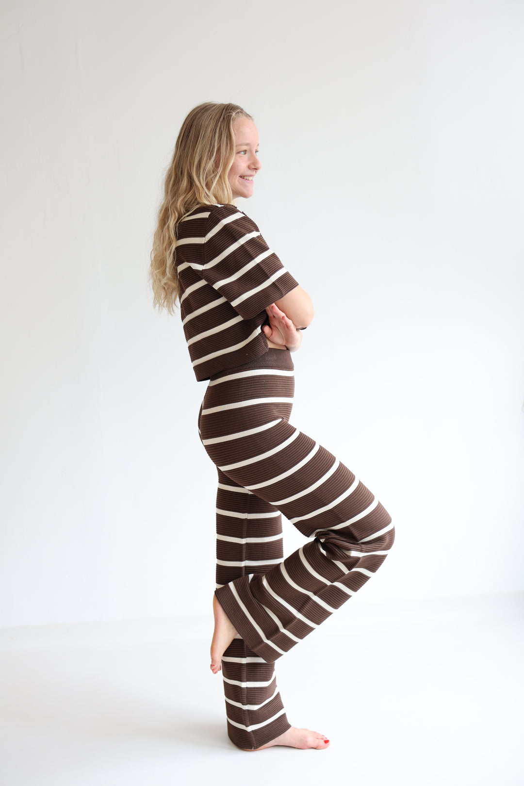 Lange gestreifte Hose Sandy Stripes