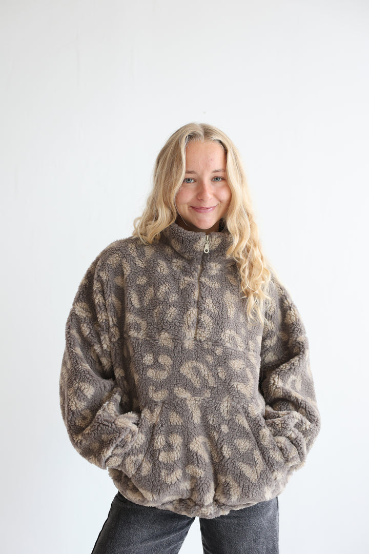Cozy Leo Fleece Hoodie