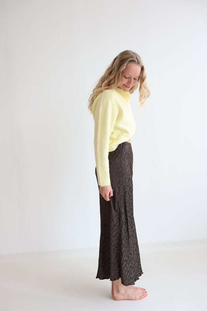 Langer Rock mit Leoprint Lion