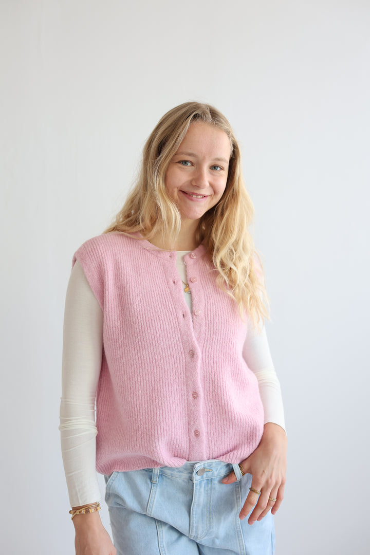 Einfarbige Weste Jolina