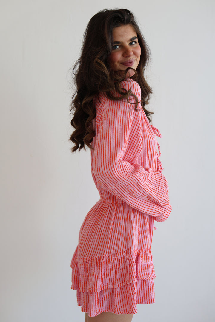 Musselinjumpsuit Fine Stripes