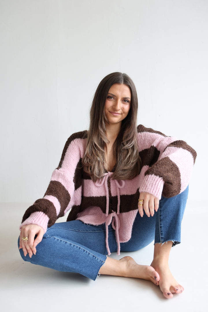 Gestreifter Cardigan Luana