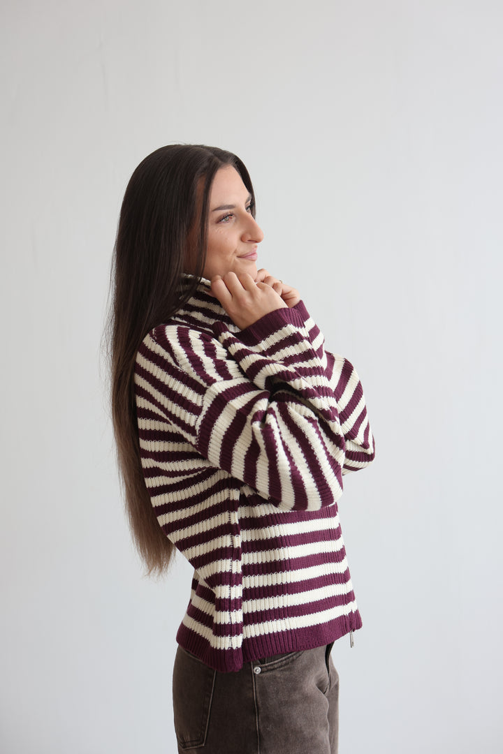 Easygoing Stripe Cardigan