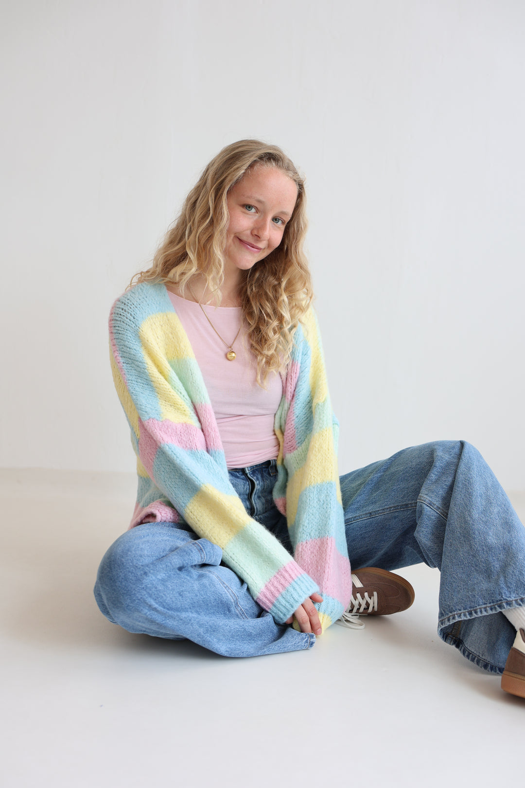 Cardigan Rainbow Knit