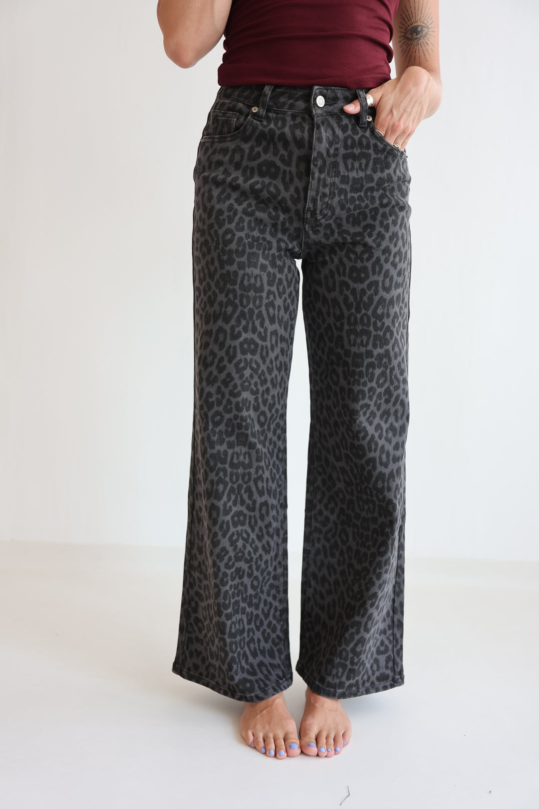 Noir Wild Wide Leg Jeans