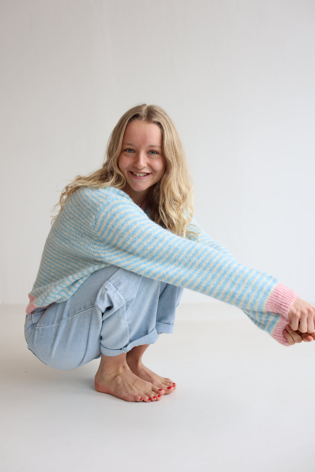 Gestreifter Cardigan Moodline Knit