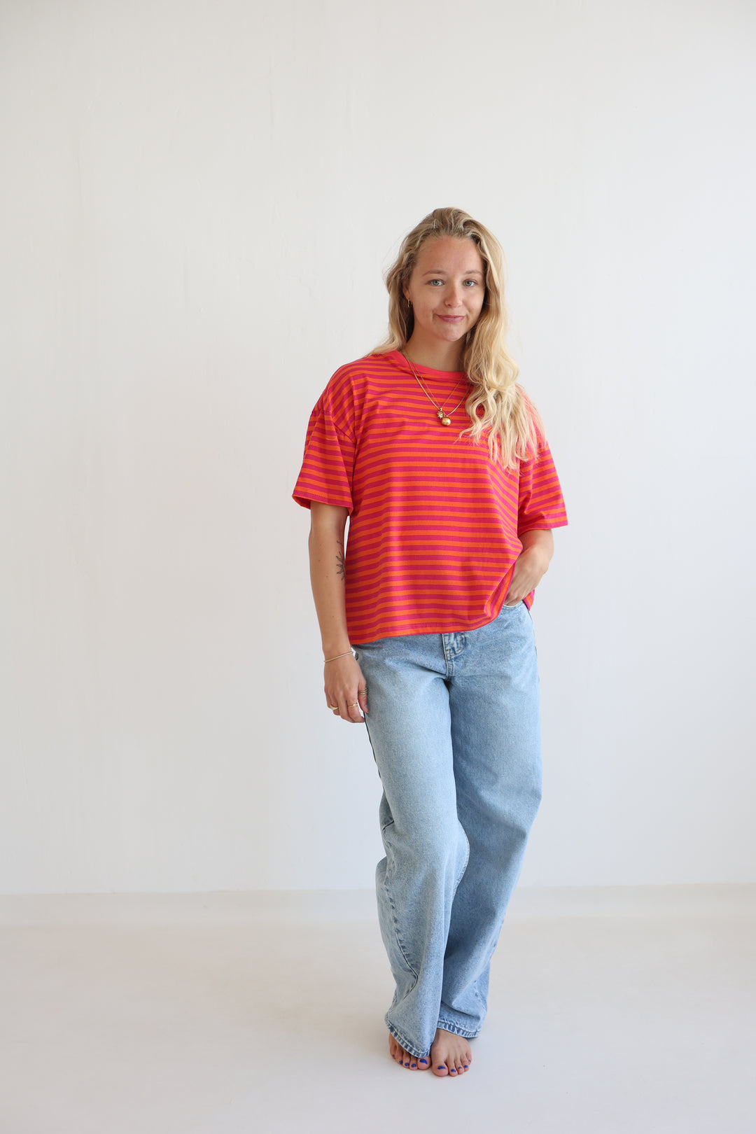 Easy Fit Striped T-Shirt
