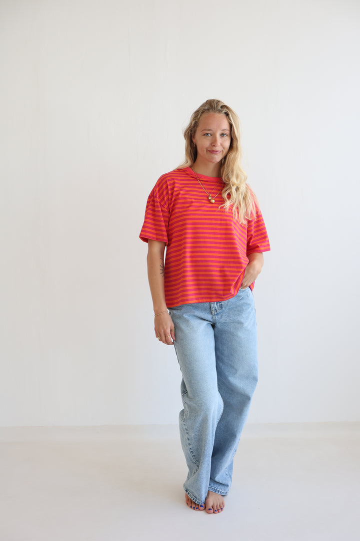 Easy Fit Striped T-Shirt