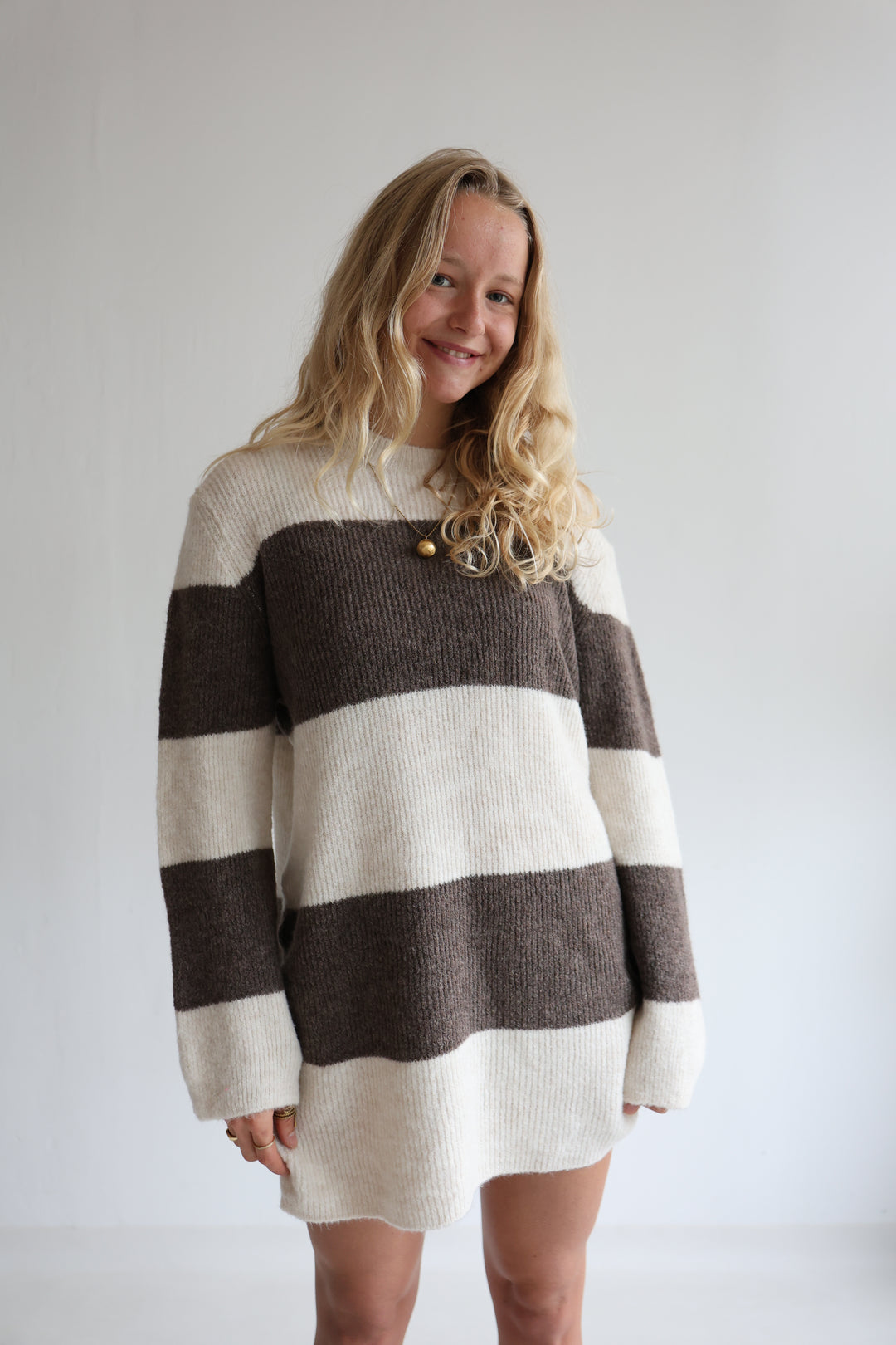 Soft Stripe Knit Dress