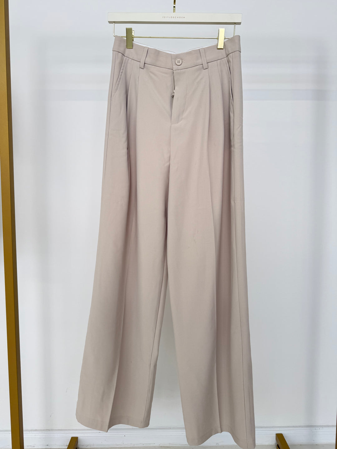 BUNDFALTENHOSE RELAXED FIT BEIGE GR./38 (B-WARE)
