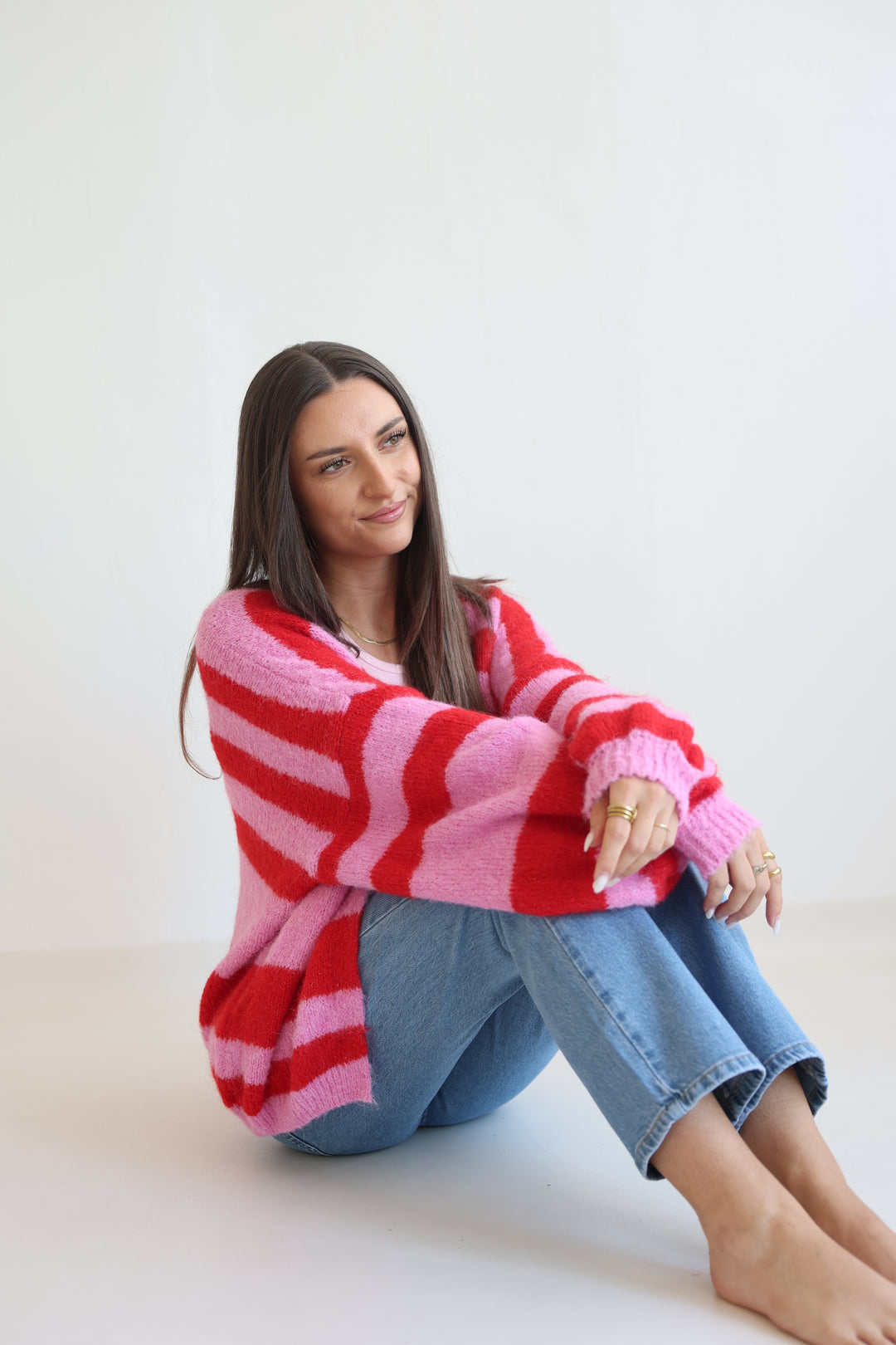 Chunky Striped Cardigan