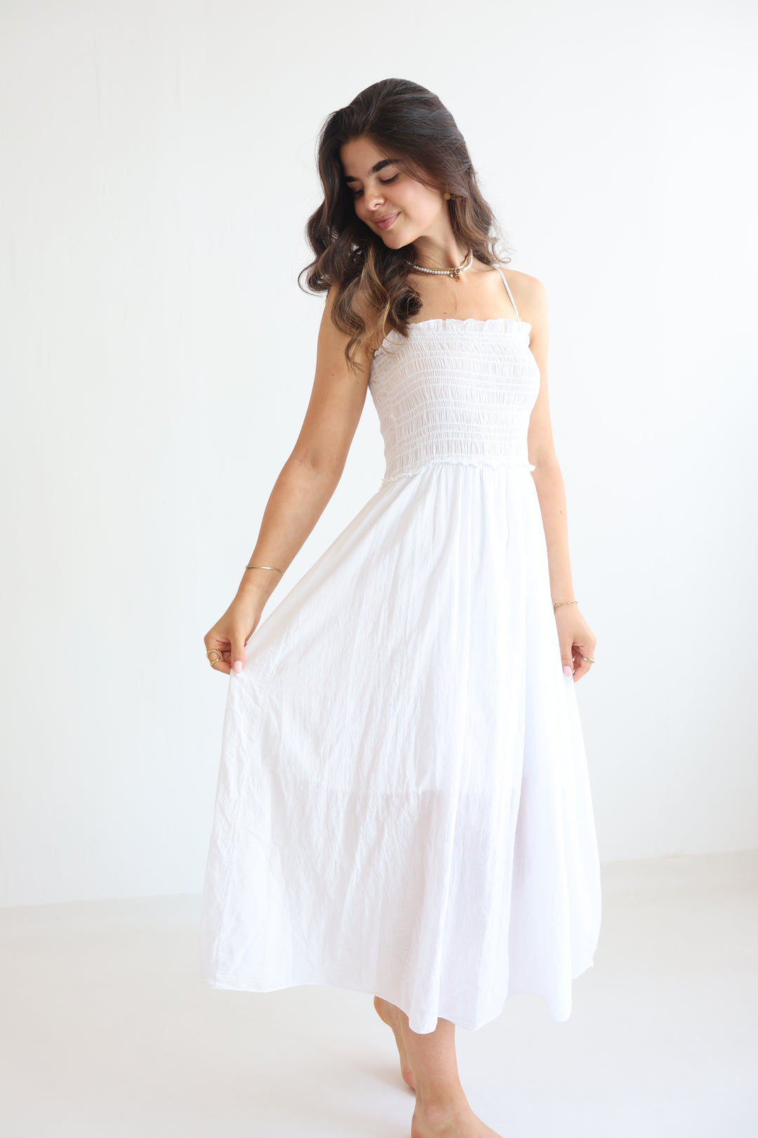 Soft Horizon Cotton Dress
