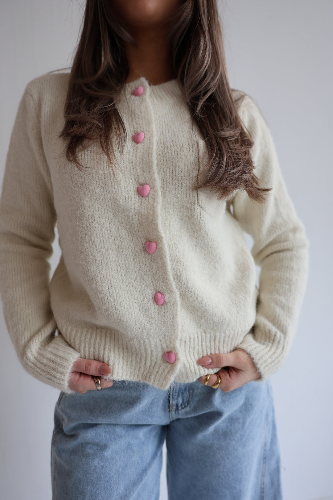 Cardigan Heart Button