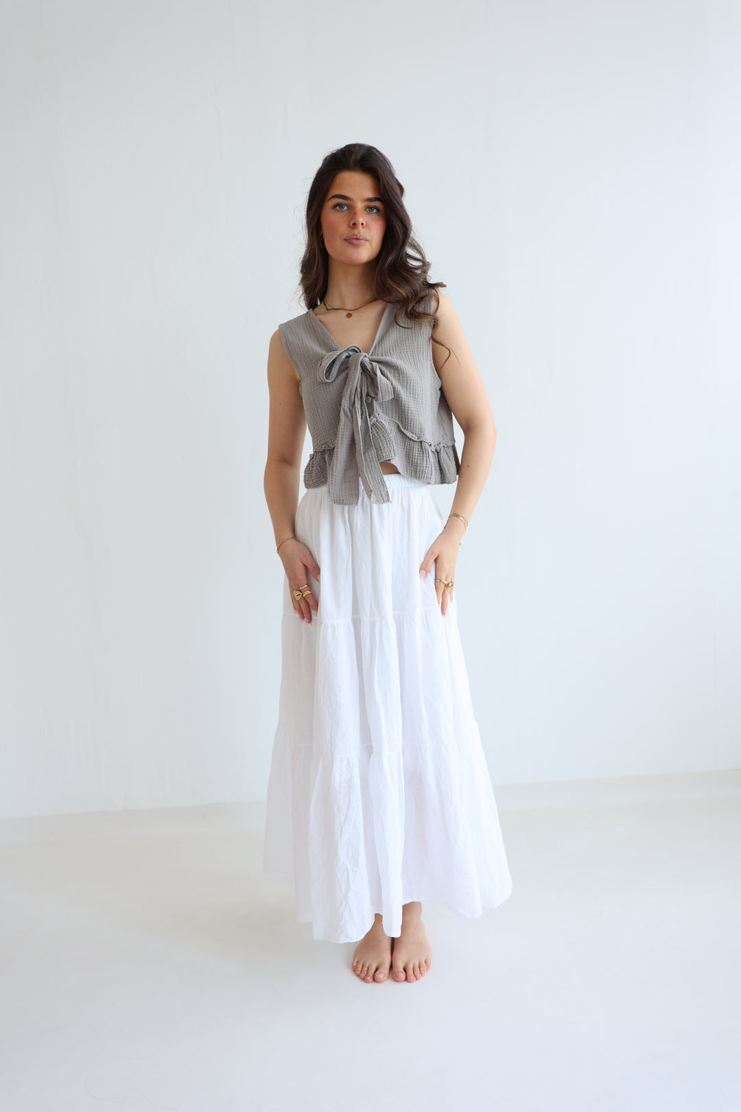 Cotton Maxi Skirt
