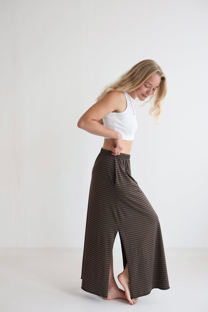 Striped Sweat Skirt