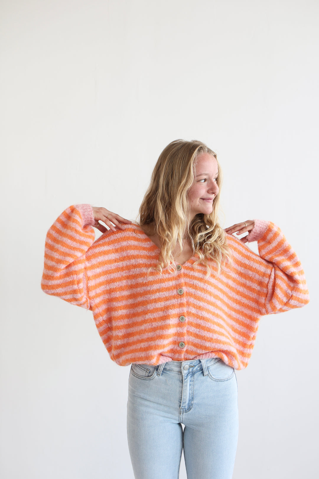 Gestreifter Cardigan Cosima