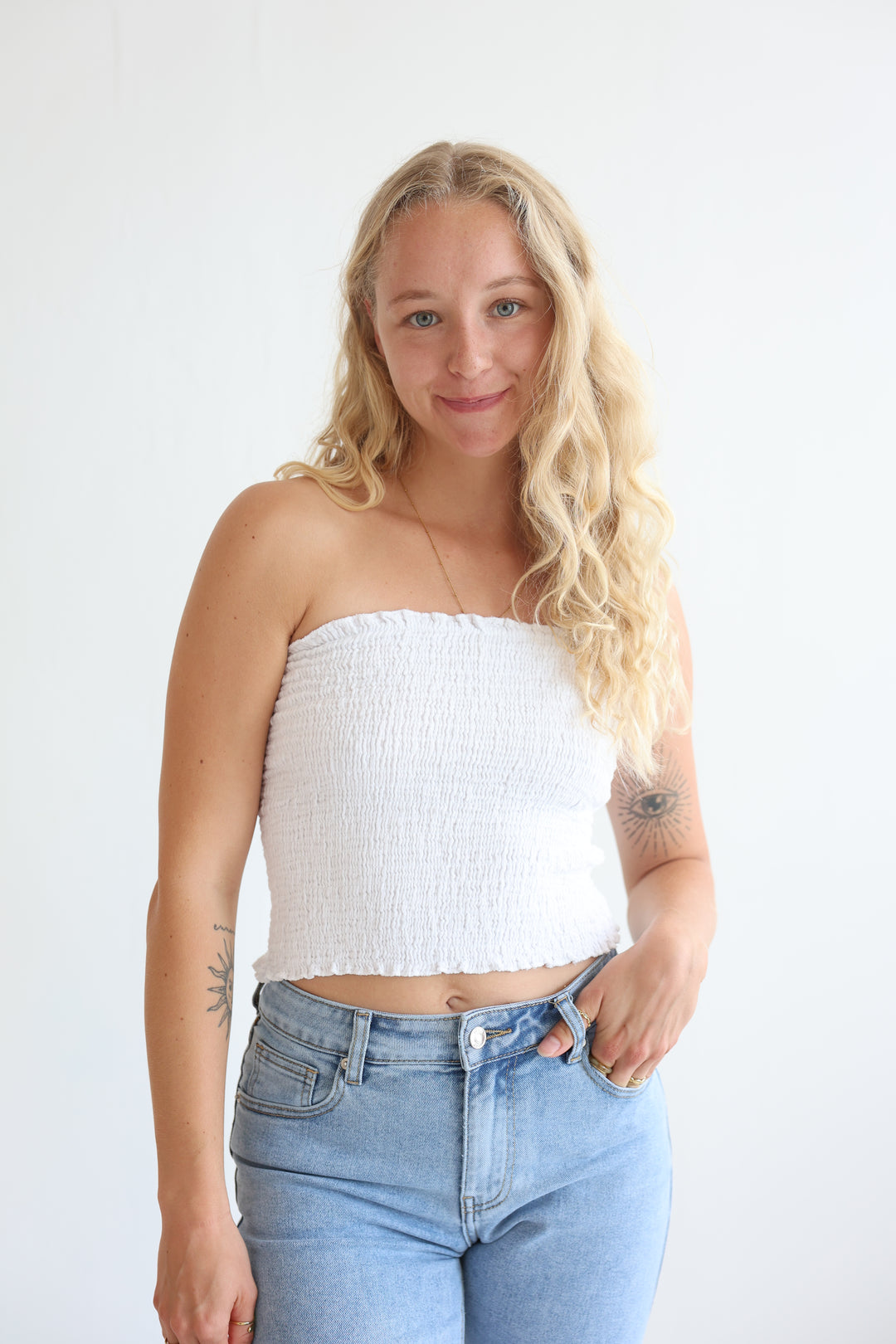 Croptop aus Musselin Malu