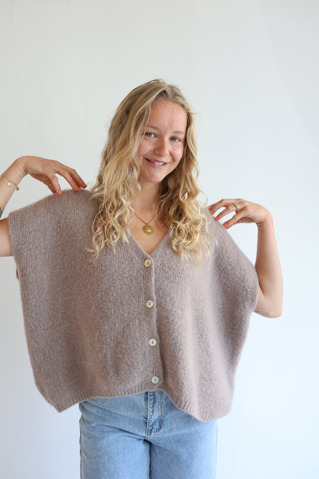 Lockere Pullunder-Weste Gina
