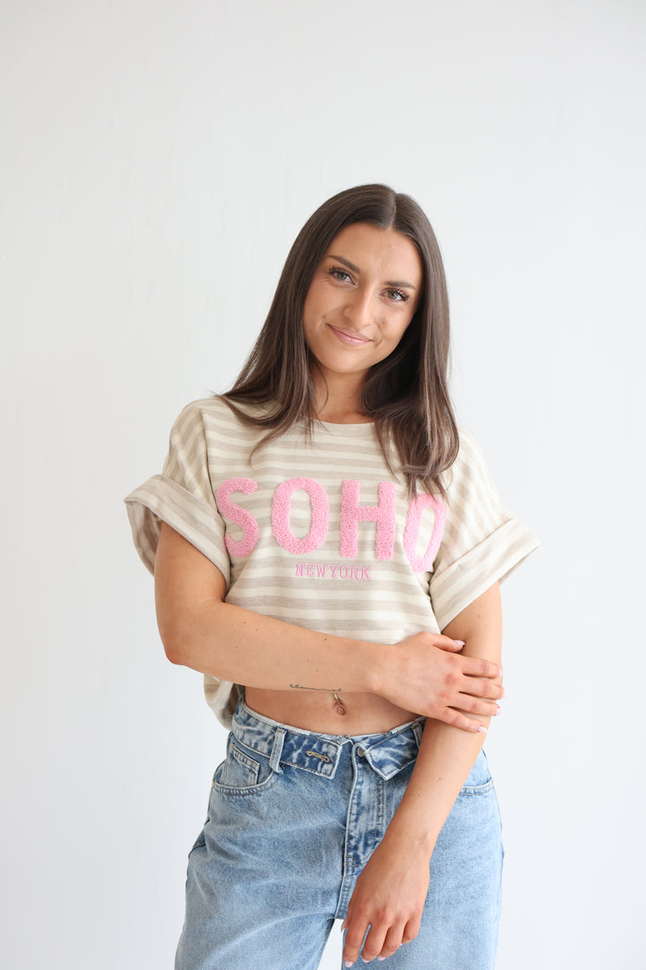 Gestreiftes T-Shirt Soho New York