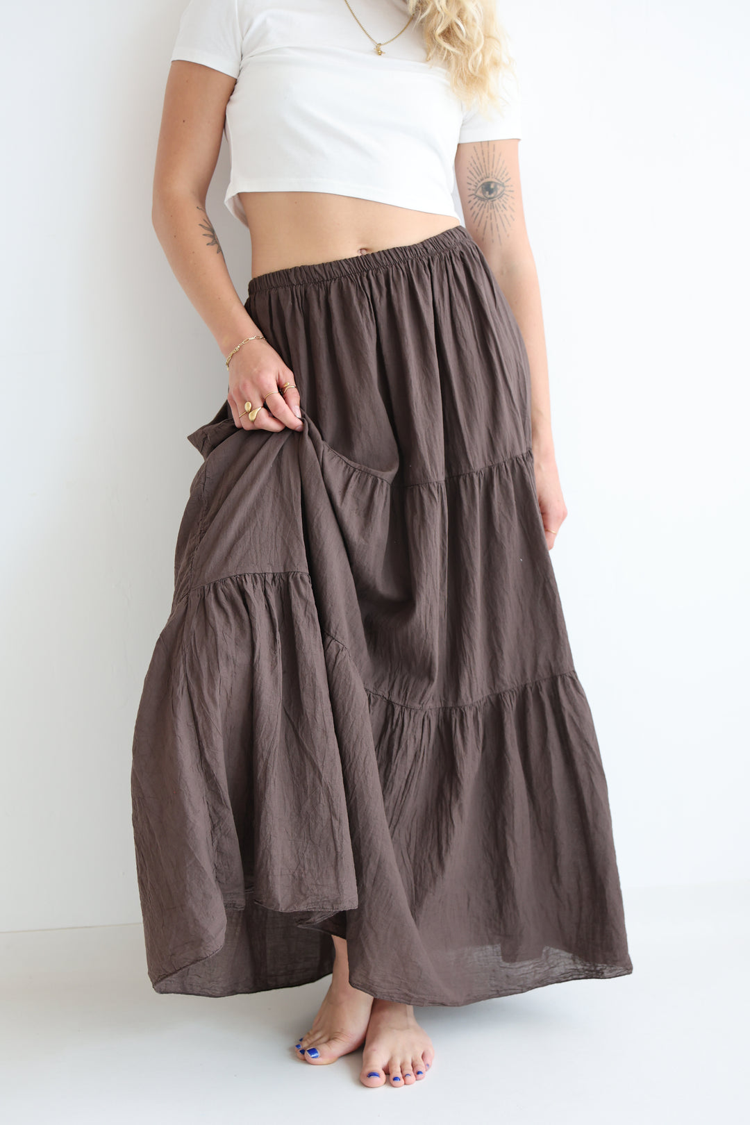 Cotton Maxi Skirt