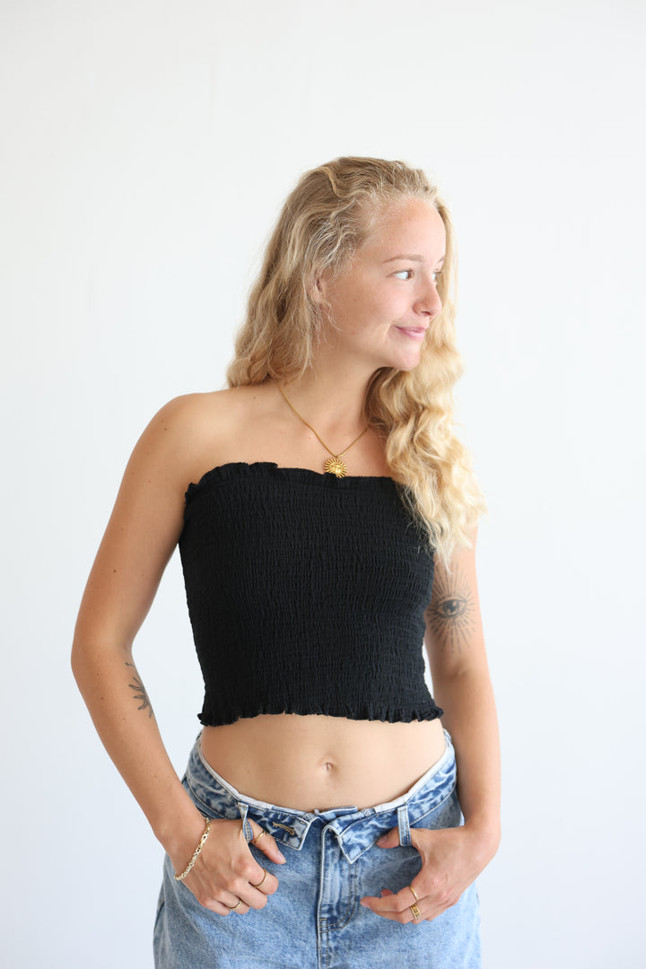 Croptop aus Musselin Malu
