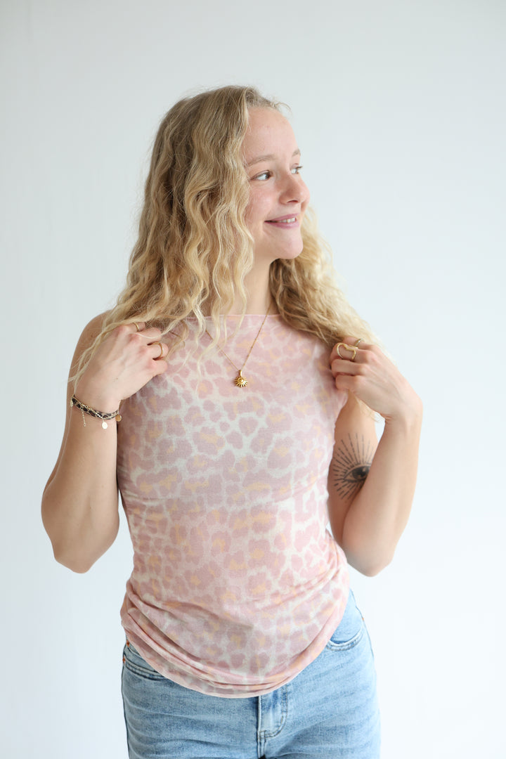 Cashmere Top Wild Leo