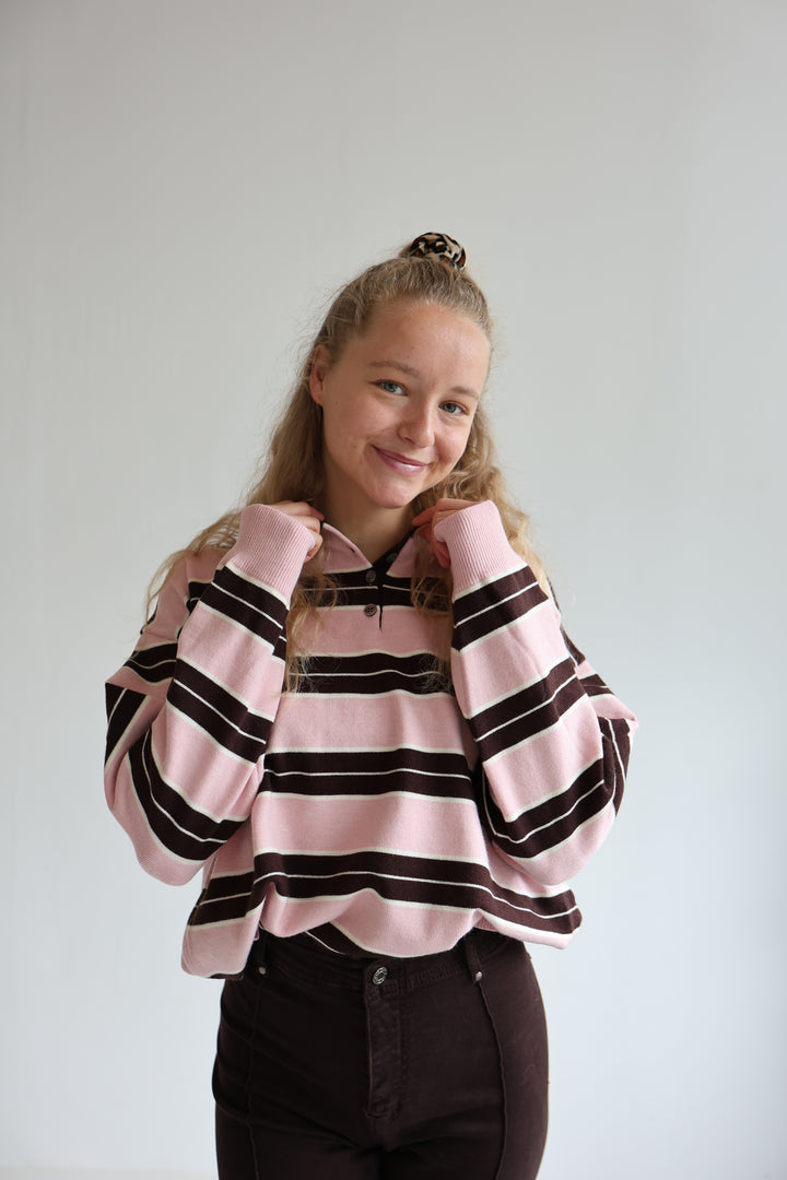 Long Polo Blossom Stripes