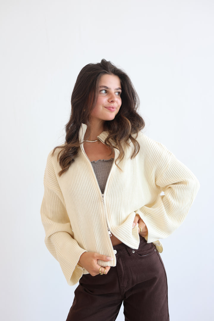Softline Zip Cardigan