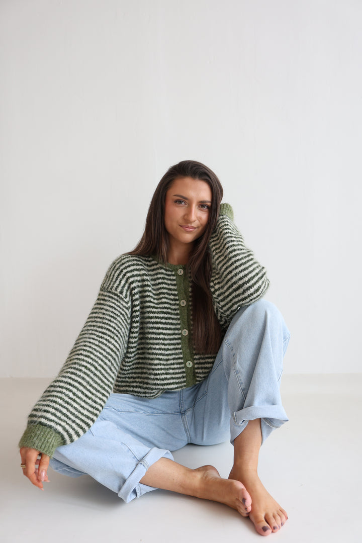 Gestreifter Cardigan Moodline Knit