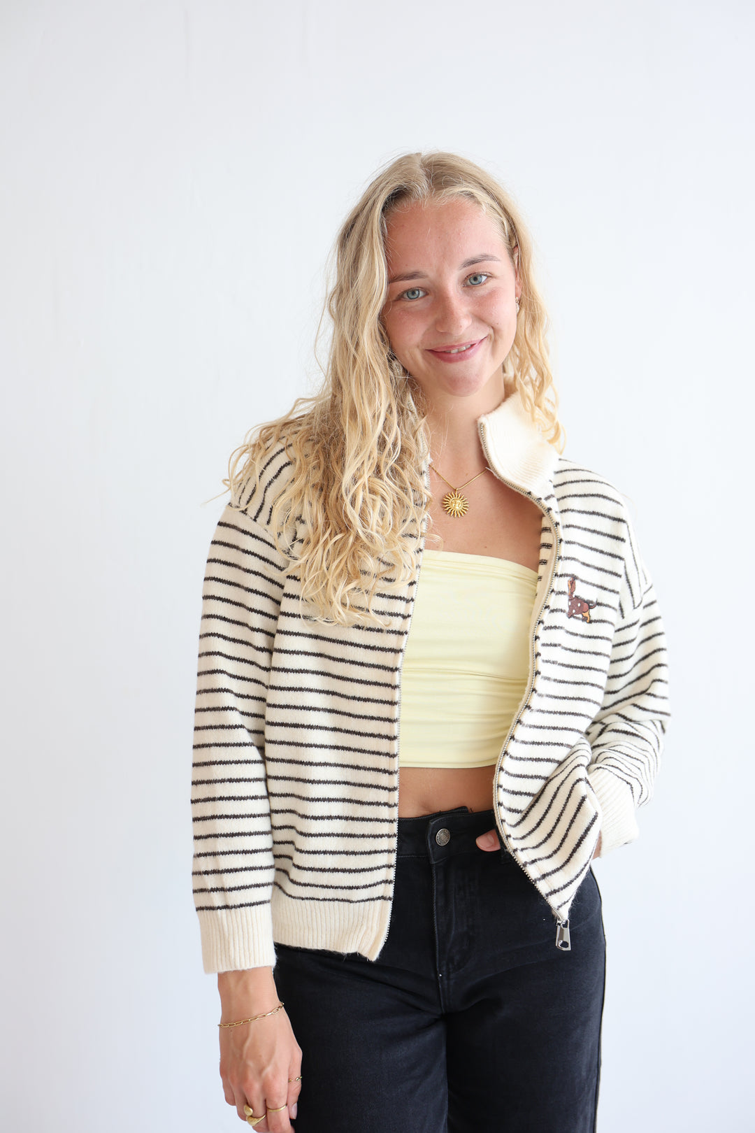 Dachshund Coast Zip Knit