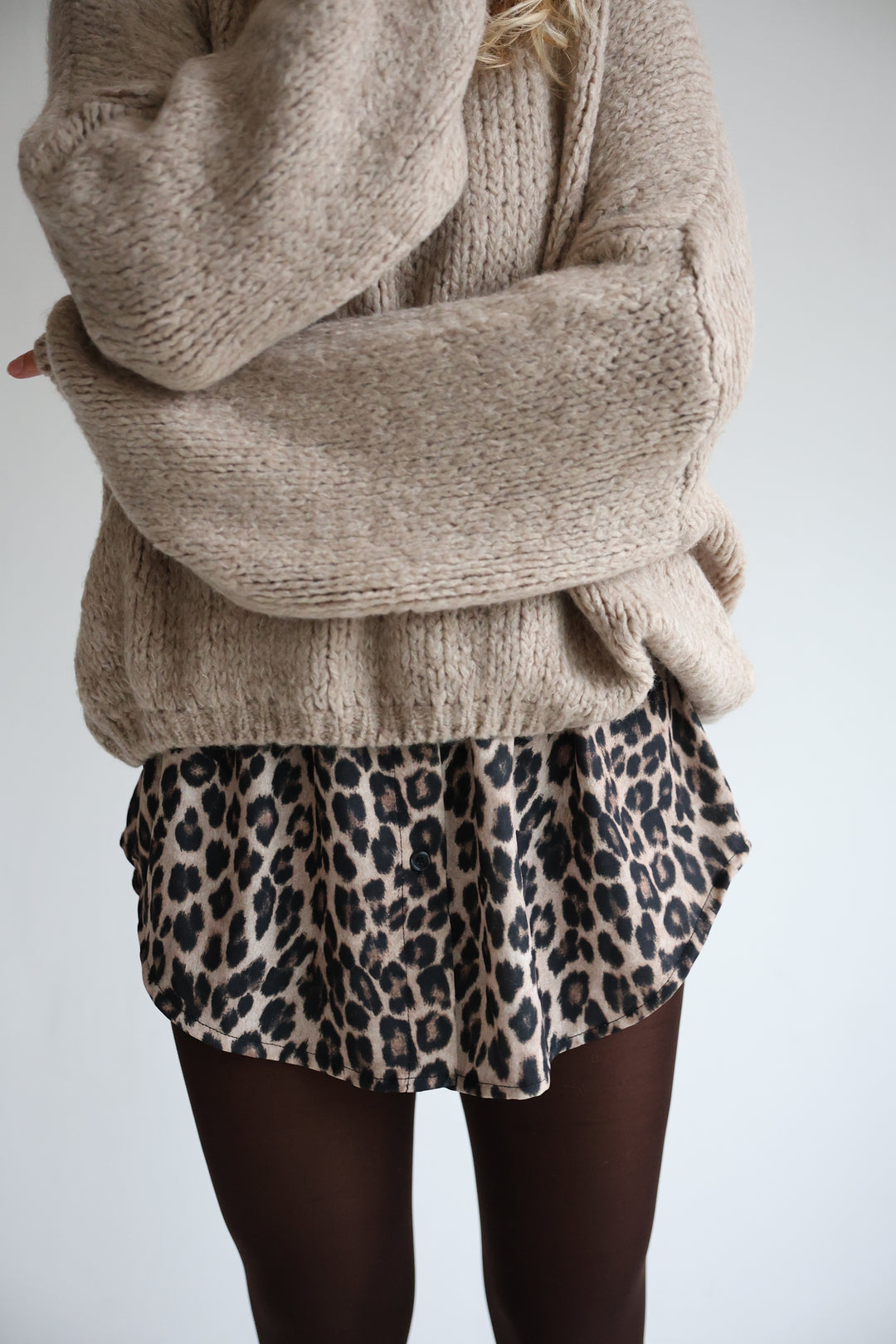 Blusenrock mit Leoprint