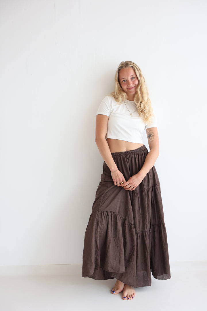 Cotton Maxi Skirt