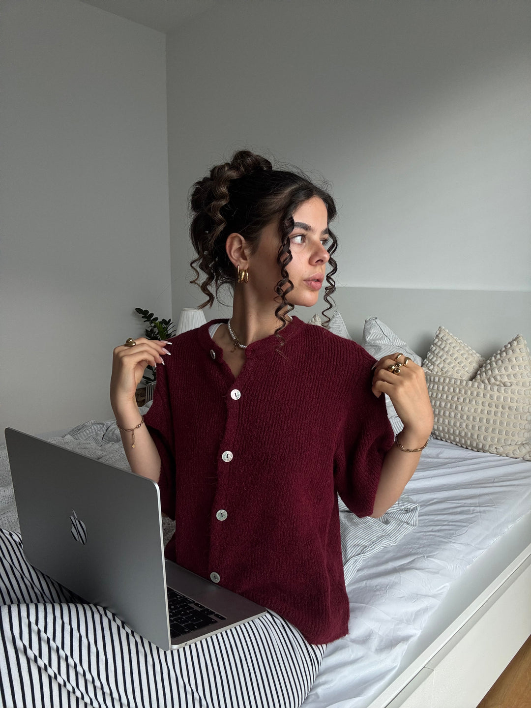 Kurzarm Cardigan Jolina