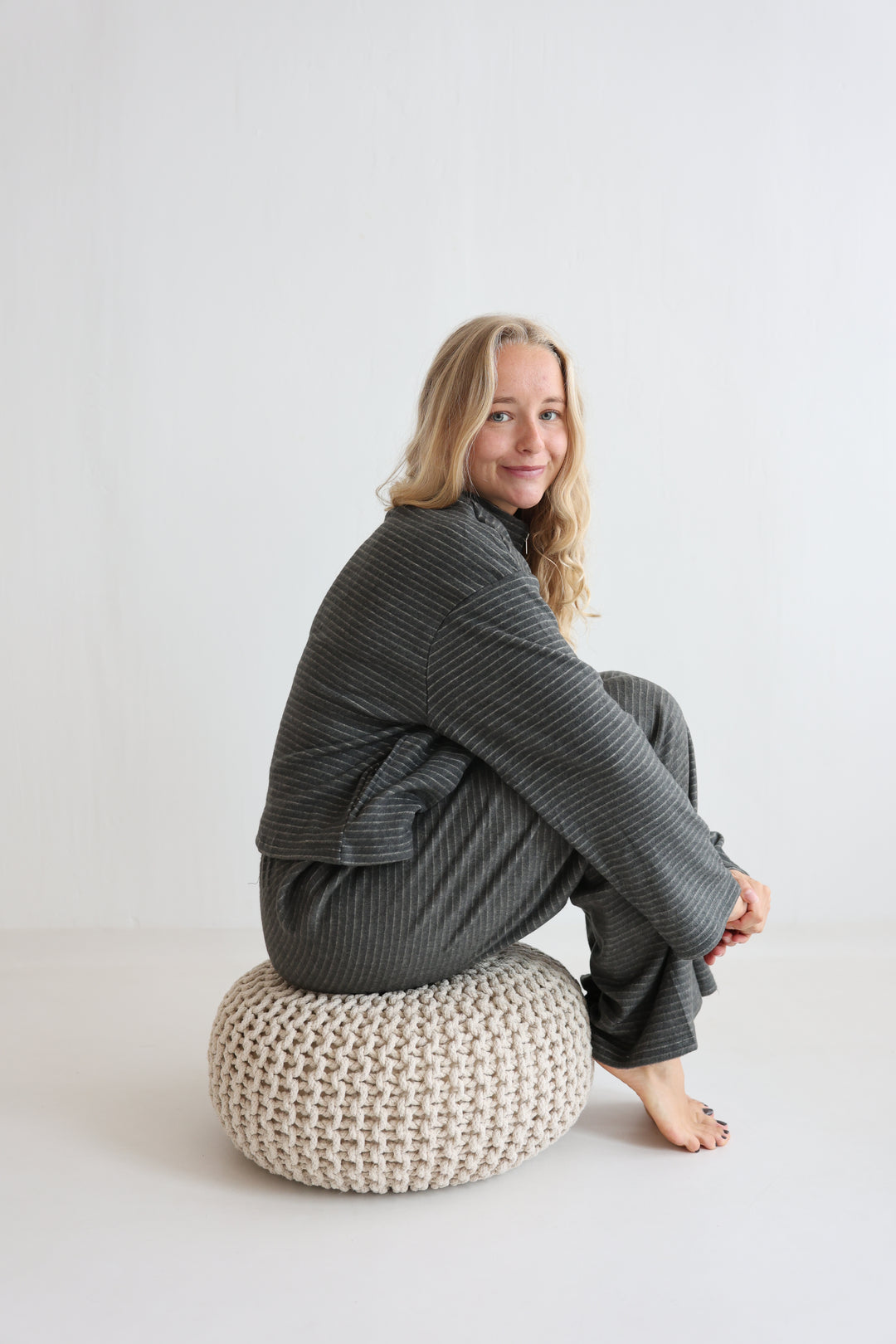 Marlow Stripe Zip Sweater
