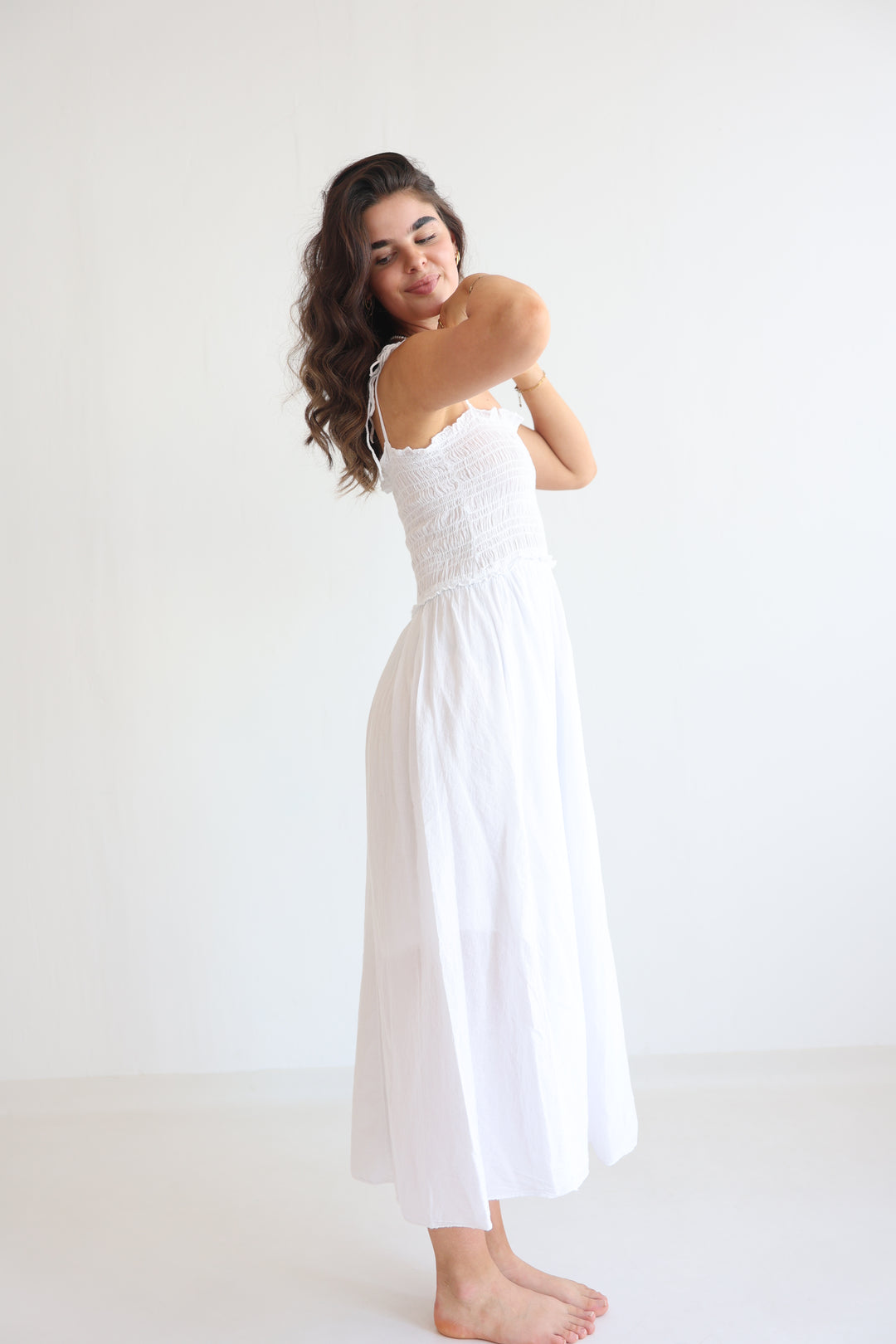 Soft Horizon Cotton Dress